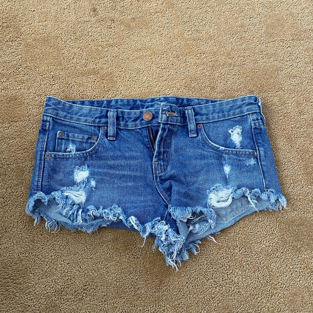 BDG Dolphin Low Rise Denim Shorts